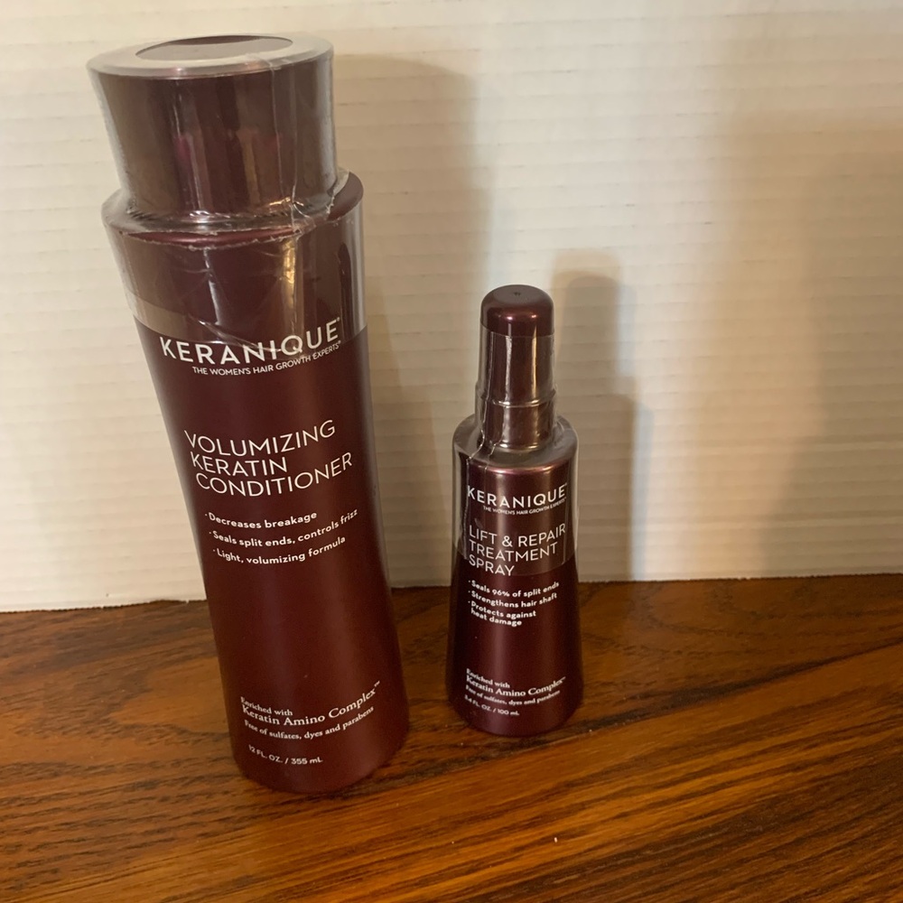 Keranique Volumizing Keratin Conditioner - Brown.         Sealed containers